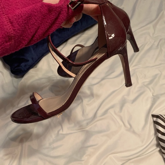 Stuart Weitzman Merlot sandals, worn once. - Picture 4 of 5